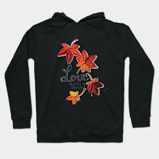 Printed paper Quilling maple leaf card Hoodie